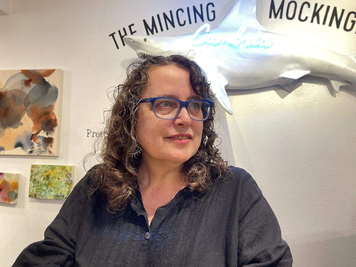 Kim Bagwill is co-owner, artist, writer and more for a new shop on Cambria’s Main Street called The Mincing Mockingbird.