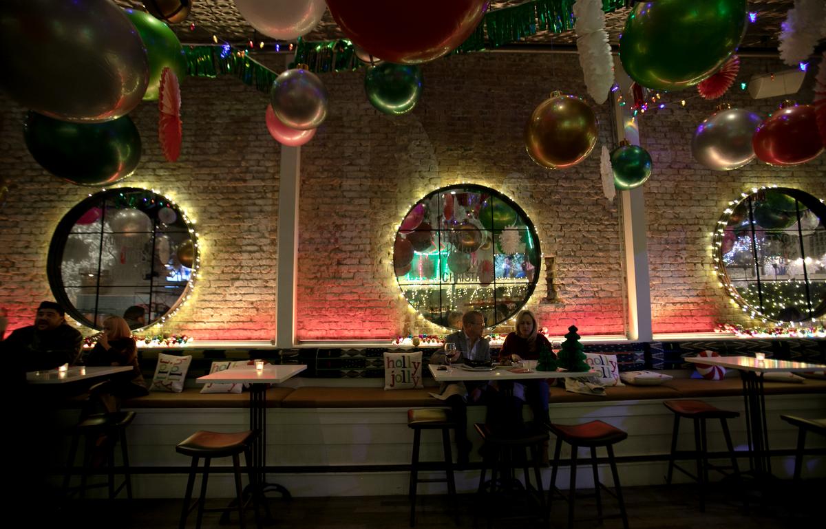 Christmas at the Carissa has filled the downtown San Luis Obispo spot with colorful holiday decorations. The popup experience kicked off with a preview on Tuesday and runs up to Dec. 25.