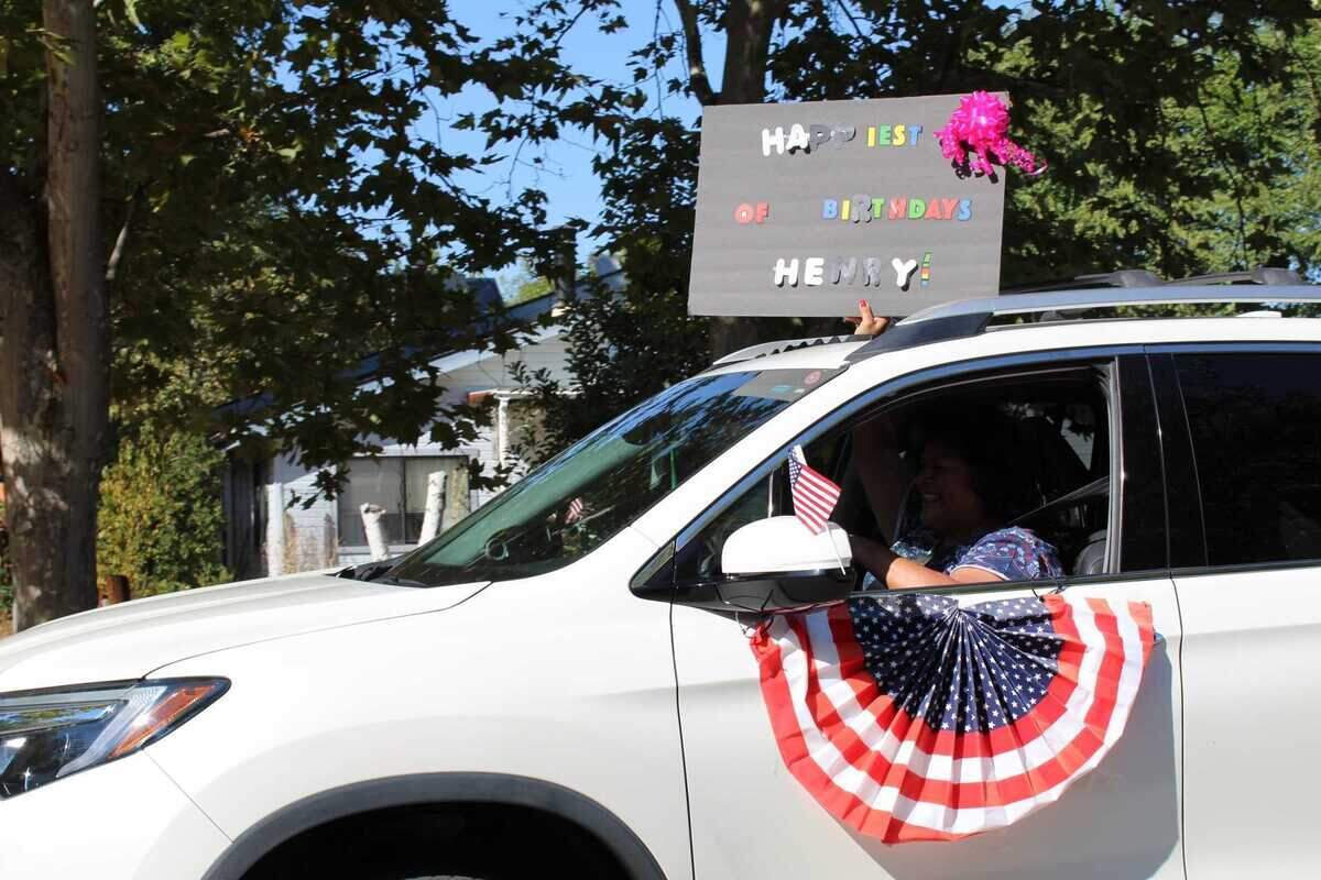 Dozens of Santa Margarita residents, family and friends drove by Henry Barba’s house to wish him a happy 107th birthday Sunday afternoon.