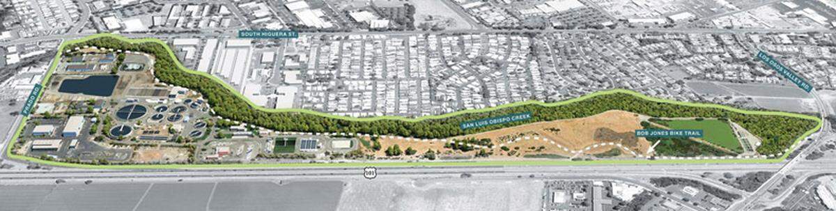 A rendering of SLO’s planned new wastewater treatment plant.
