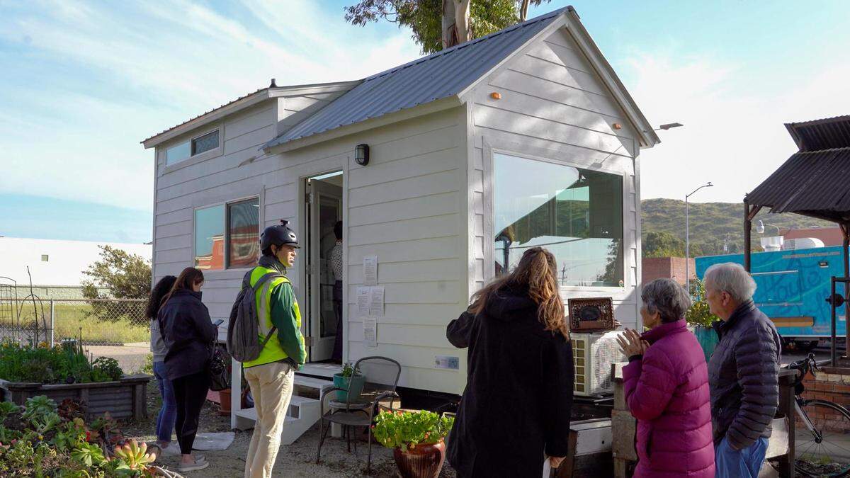 The Waterman Village project would would turn Rosa Burton de Canet Adobe, a historic property on Dana Street near the San Luis Obispo Children’s Museum, into 20 units of affordable tiny homes.
