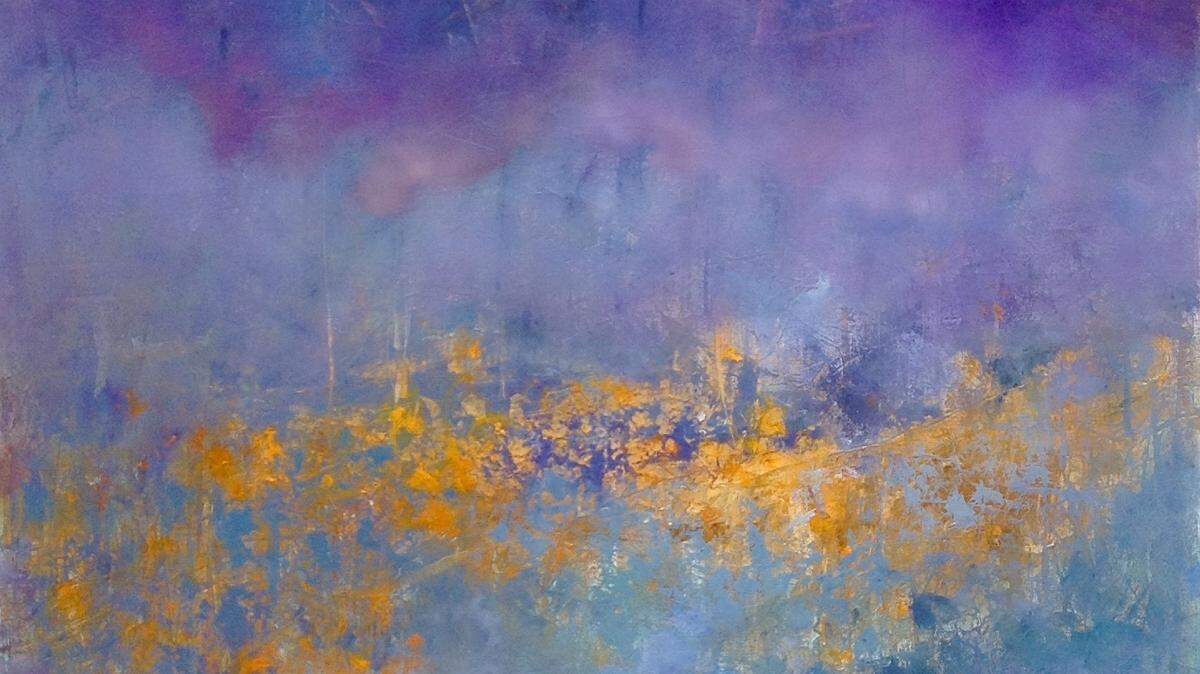 “Anyone Who Has A Heart,” 48x48” oil on canvas with music underlay