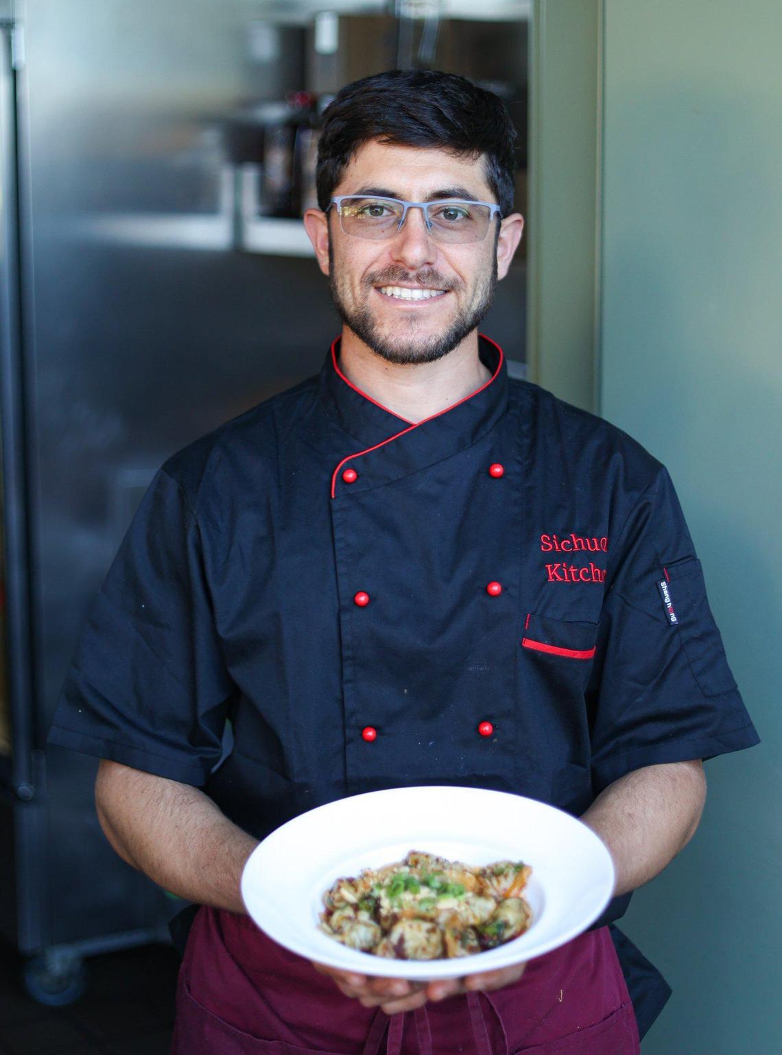 Garrett Morris of Sichuan Kitchen SLO hosted a pop up dinner at Hotel San Luis Obispo High Bar on Oct. 17, 2023.