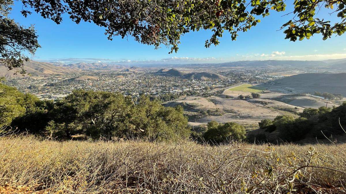 A view from a trail on Cerro San Luis looks out over San Luis Obispo.