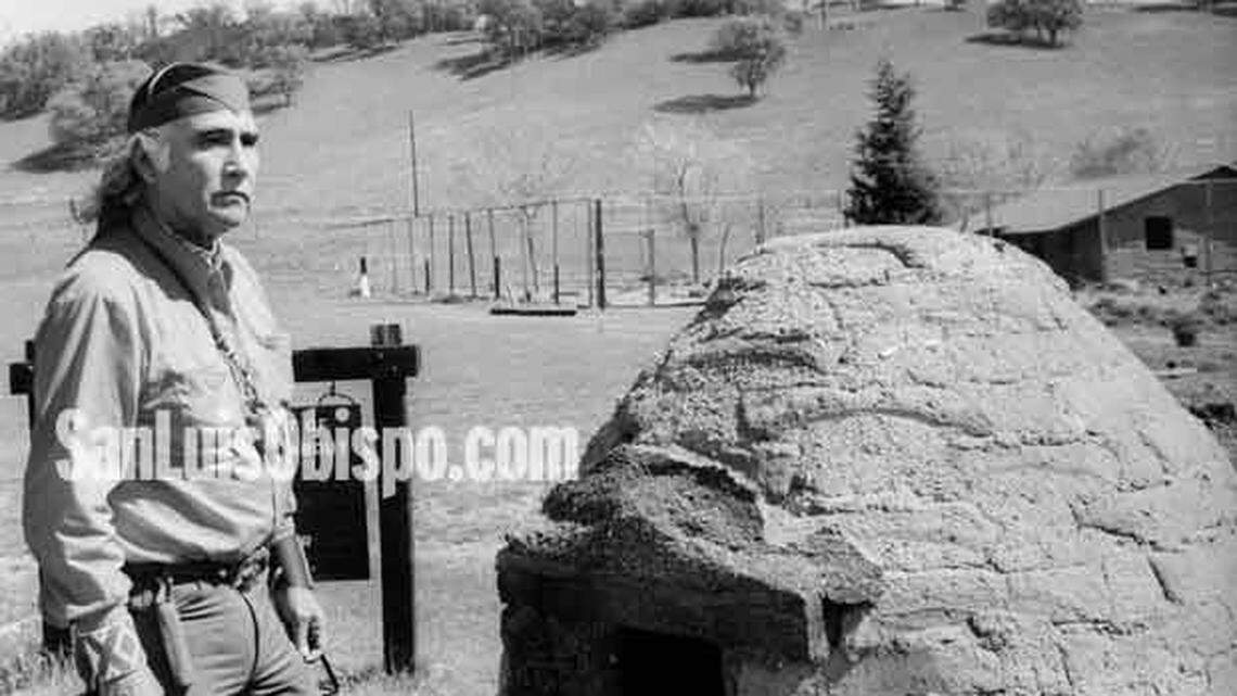 Semu Huaute on Mission San Antonio grounds during an occupation in March 1972.
©Telegram-Tribune