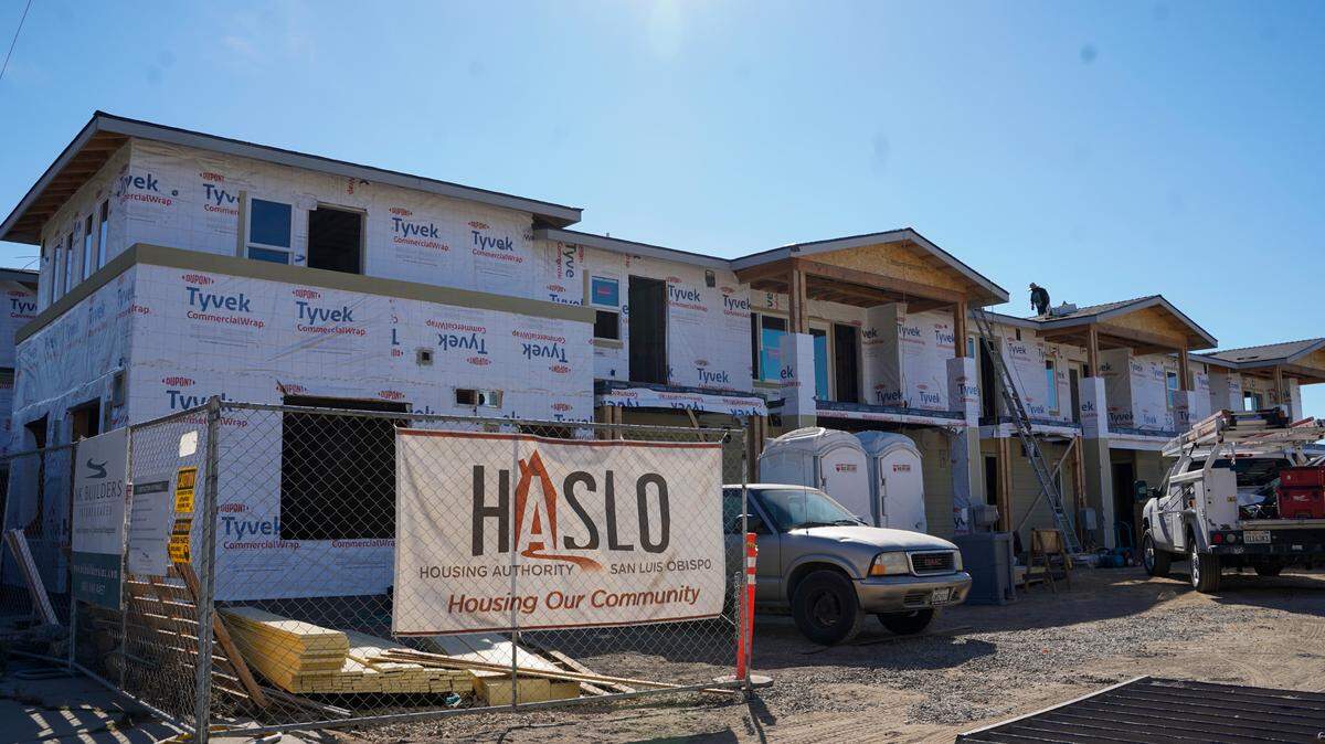 San Luis Obispo County has been unable to meet the demand for housing, especially for low- and moderate-income residents. Nonprofit organizations, including the Housing Authority of San Luis Obispo, seek to fill the gap by building subsidized units like these senior apartments in Shell Beach, shown during the construction phase last year.