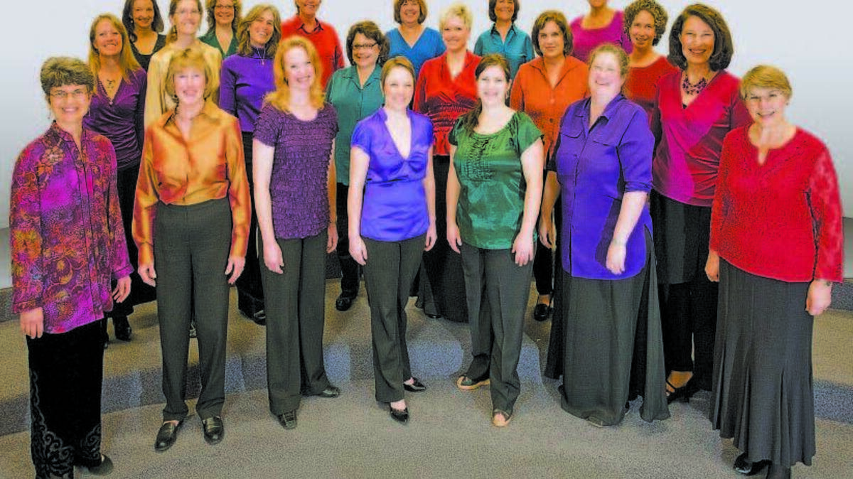 Cricket Handler and Jill Anderson, front row left and second from left, are joint creators and artistic directors of Canzona.