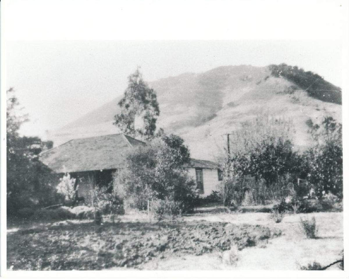 This photo of the Rosa Butrón de Canet adobe at 466 Dana St. was taken sometime between 1900 and 1920 and depicts the adobe before it became a residential structure. Under a plan to use the property as the home of a 20-unit affordable housing project site known as Waterman Village, the adobe would be preserved while tiny homes are placed around the property.