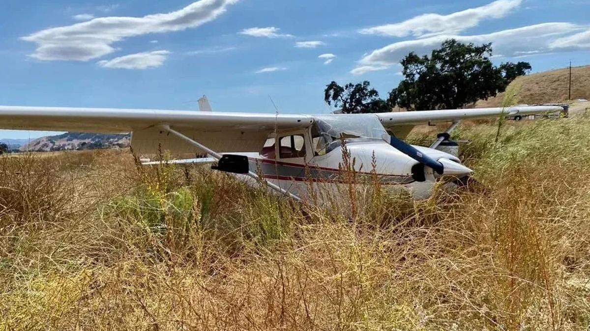 The pilot of a Cessna 172 was uninjured after making an emergency landing in the Santa Ynez Valley on Monday, Aug. 21, 2023, the Santa Barbara County Fire Department said.