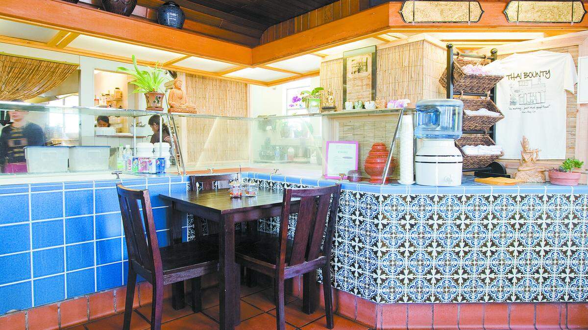 Thai Bounty has room for a handful of diners inside, and there are a few tables outside, but it’s primarily a takeout place.