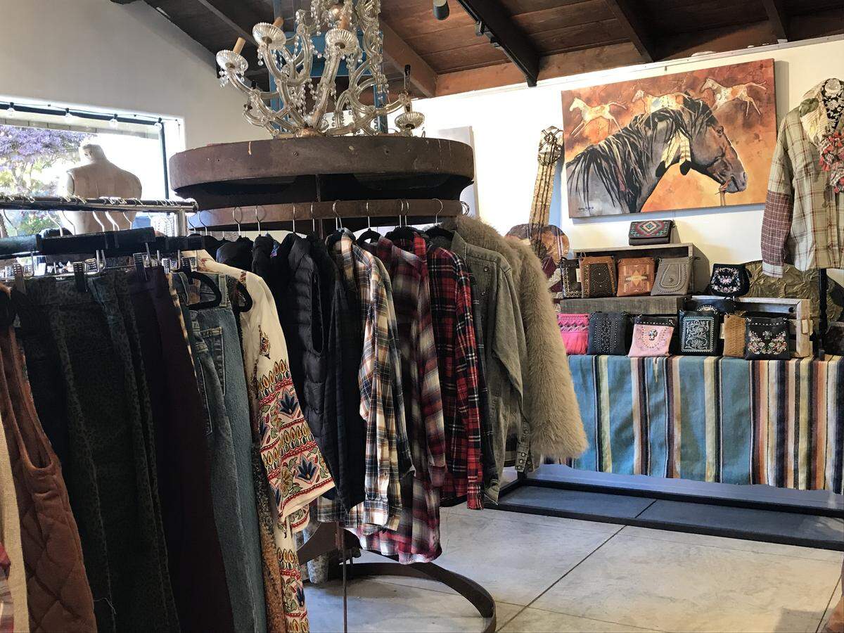 Luxe Ranch Western Outfitter in Cambria carries cowboy-vibe clothing, furniture, accessories, hats and more.