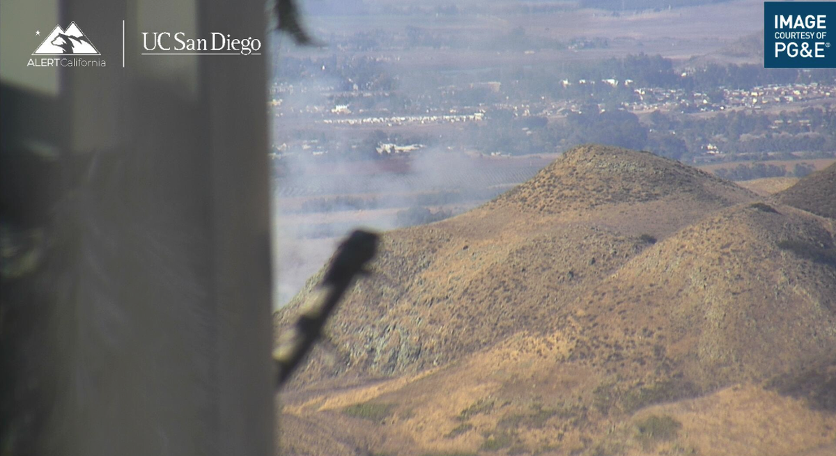 A vegetation fire threatening one structure broke out near Edna in San Luis Obispo County on Nov. 21, 2024.