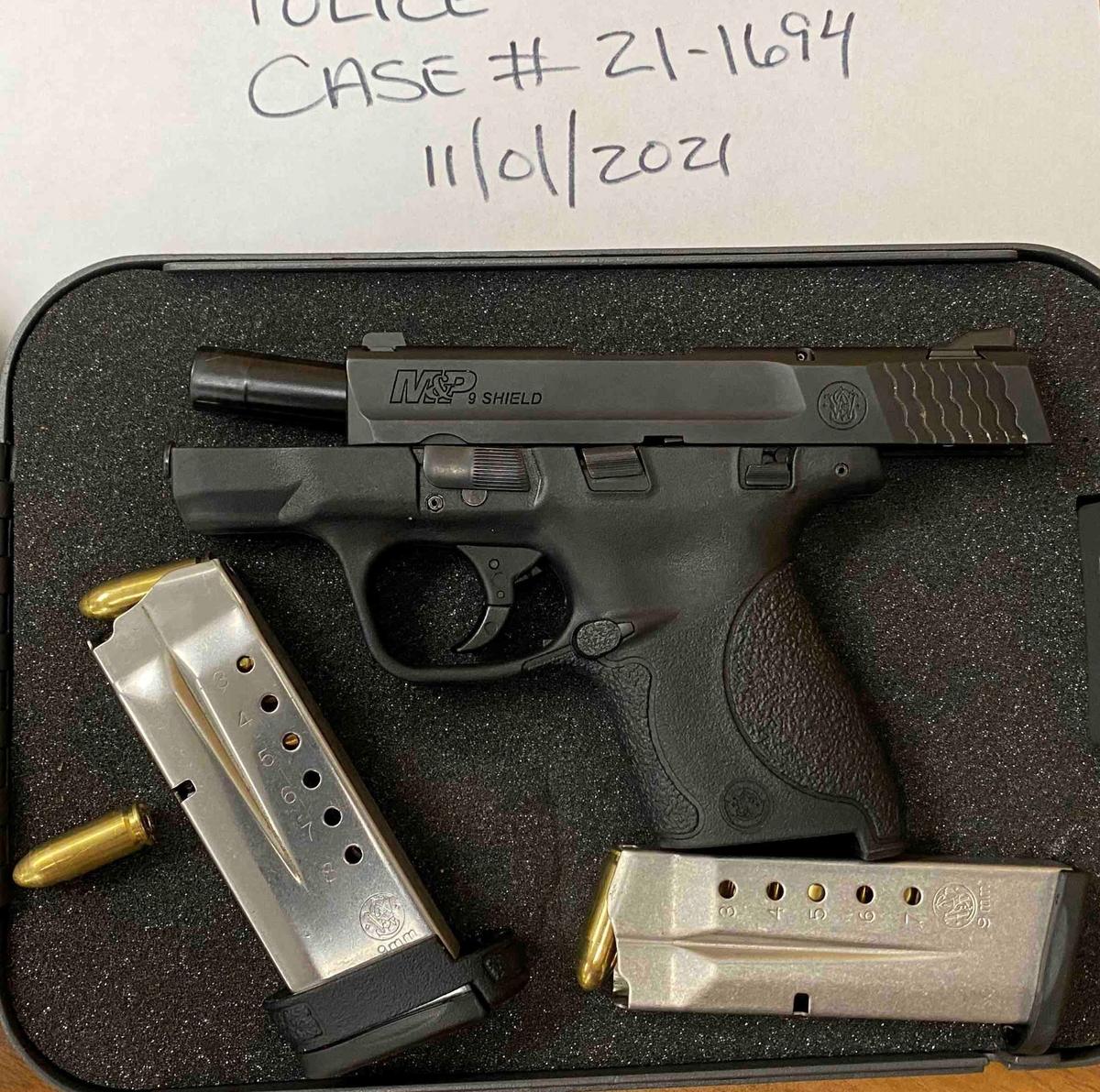 Grover Beach say Gabriel Benjamin Epp fired the above handgun into the air while standing outside his home early Monday morning.