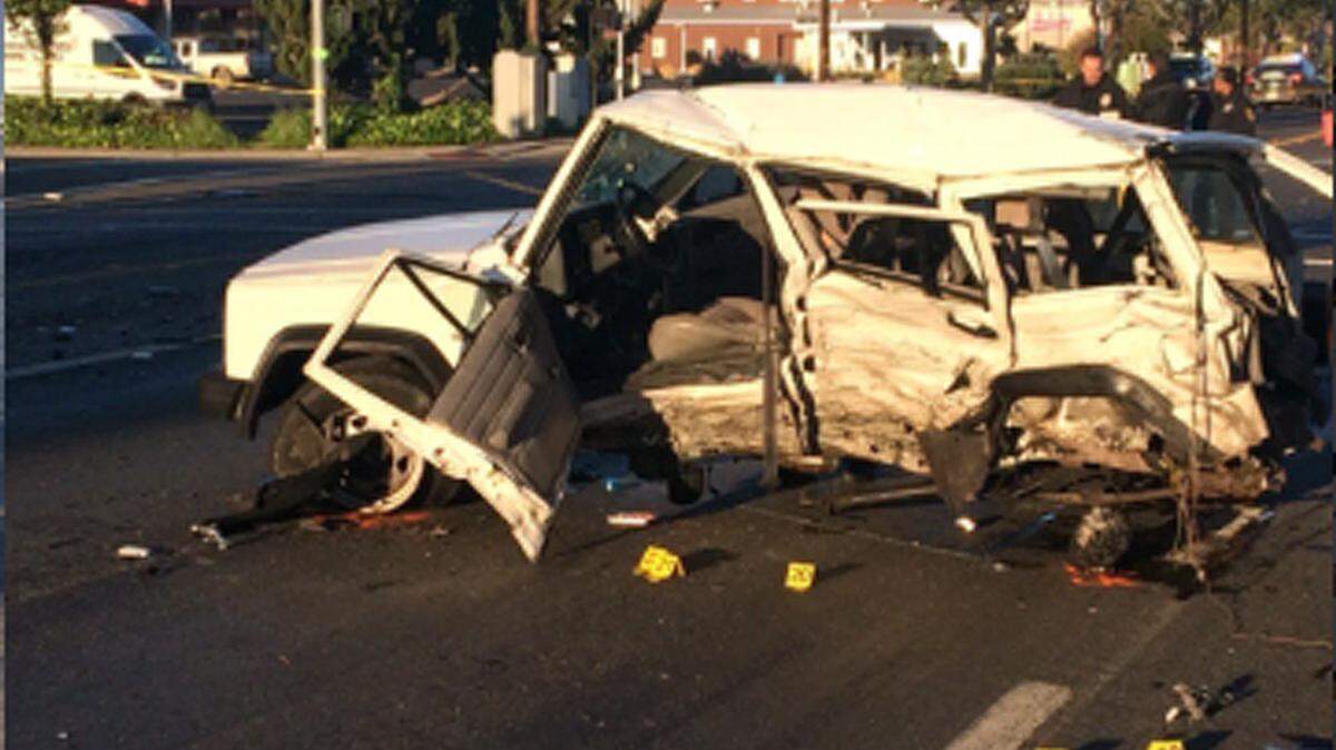 Two people were killed and another was critically injured early Saturday in a suspected DUI crash at Donovan Road and Miller Streetin Santa Maria. The driver of one vehicle was arrested on suspicion of driving while intoxicated.