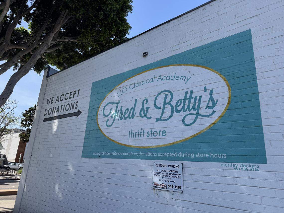 Fred & Betty’s Thrift Store at 532 Higuera St., San Luis Obispo, on April 16, 2026.