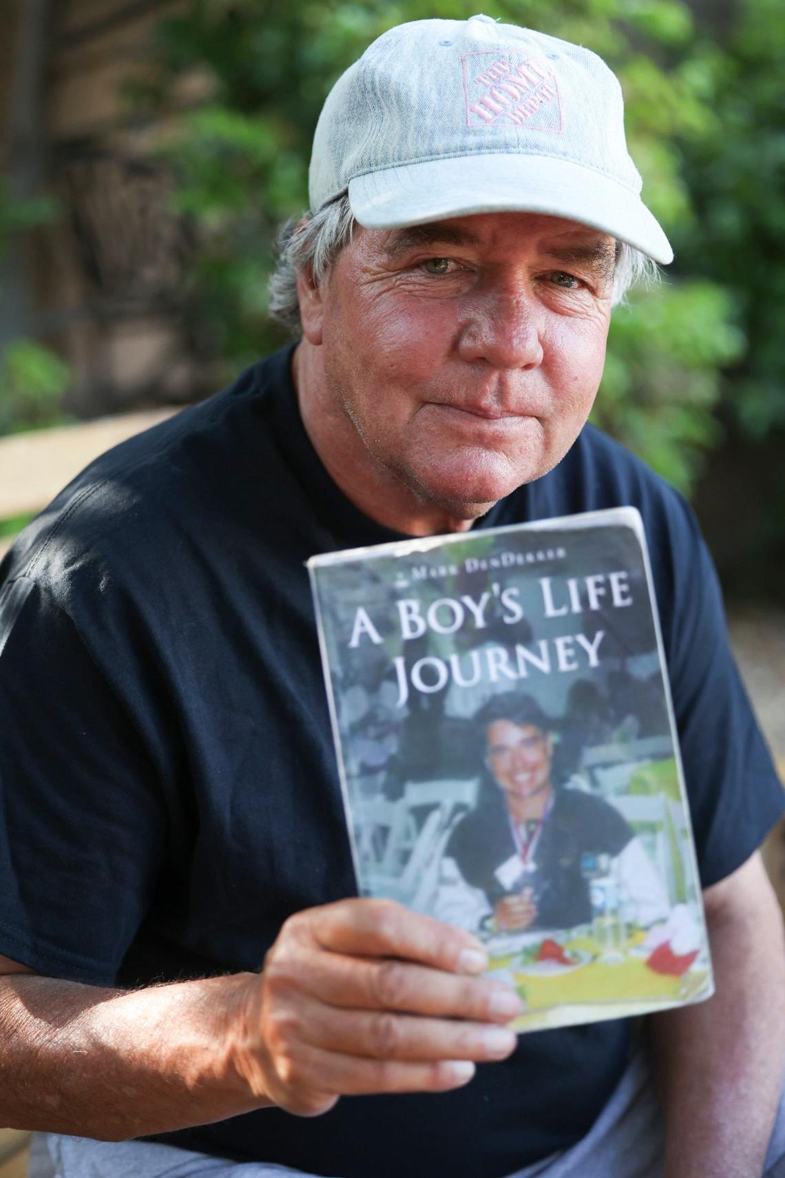 Mark DenDekker has written an autobiography “A Boy’s Life Journey.” He was injured when he stepped on coral and developed an infection that nearly cost him his foot. Healthcare access remained and an issue for DenDekker, who was staying at the ECHO shelter in Atascadero on June 26, 2024.