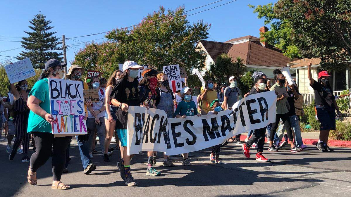 “Our children have far surpassed us with their emotional intelligence,” writes Tribune columnist. Here, young people participate in last summer’s Central Coast Children’s March for Black Lives.