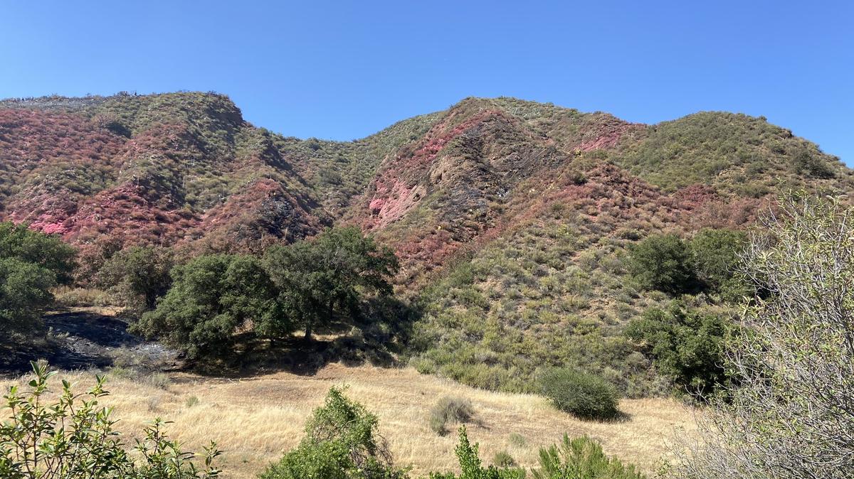 One fire is contained at one acre and the second fire is five acres, Cal Fire said. The fires closed traffic on Highway 166 on Monday.