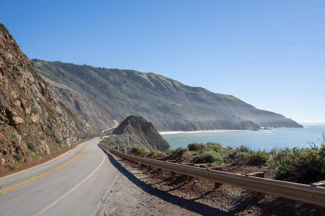 Highway 1 was reopened for business at Regent's Slide on Wednesday, Jan. 14, 2026. Highway 1 was closed for three years due to a pair of large landslides starting in January 2023.