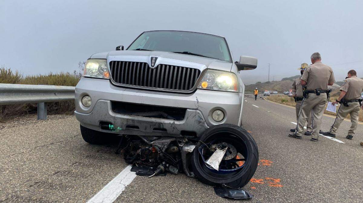 One person was killed and another was critically injured Thursday, July 28, 2022, in a head-on vehicle crash involving a motorcycle on Highway 1 on Vandenberg Space Force Base near Lompoc.