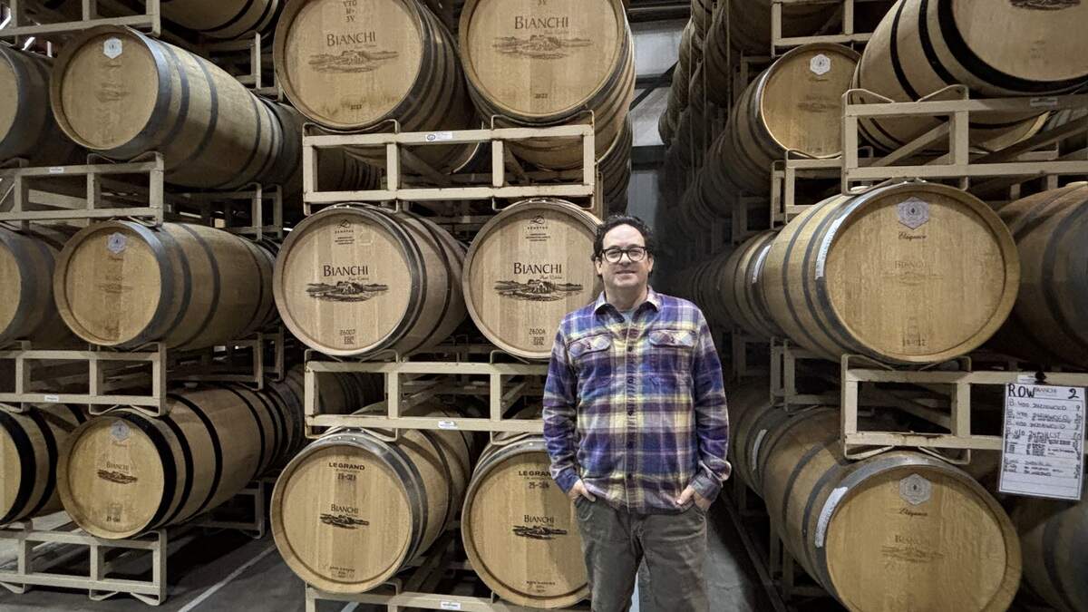 Winemaker Tod Weiher has been making wines for Bianchi Winery for 18 years, seen here on June 25, 2026.