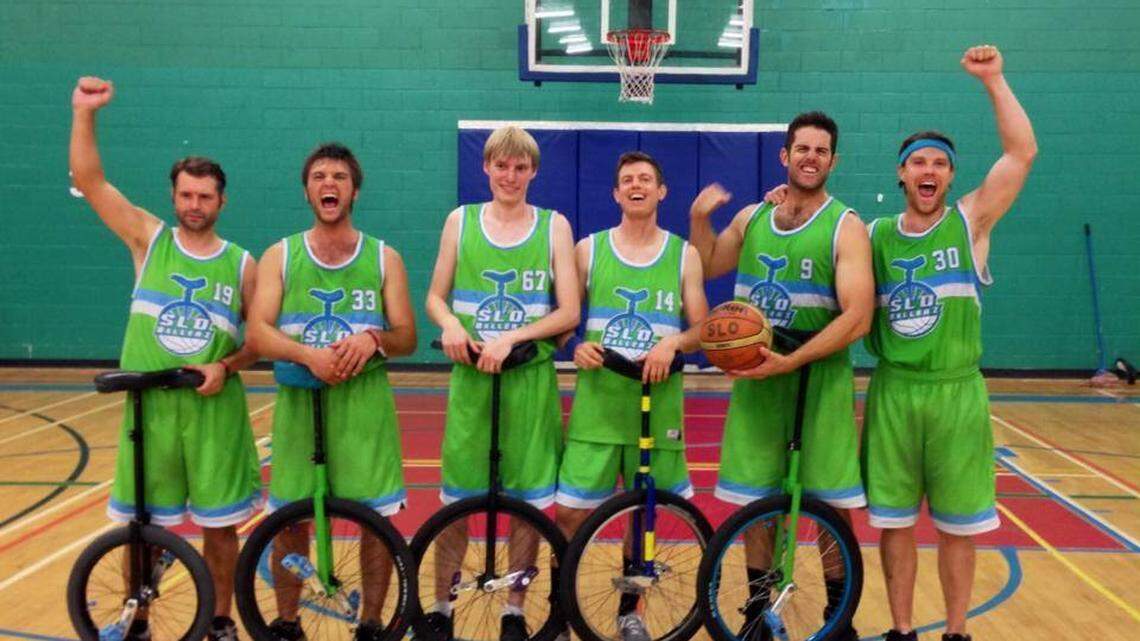 The SLO Ballerz’ bronze medal-winning team, from left to right, Carl Hunt, Jon Nowaczyk, Tristan French, Lance Thornton, Mark Wilder and Kyle Sumner.