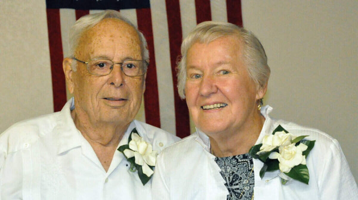 Wilmar Tognazzini and wife Henrietta on their 70th wedding anniversary Dec. 26, 2009, in Morro Bay.