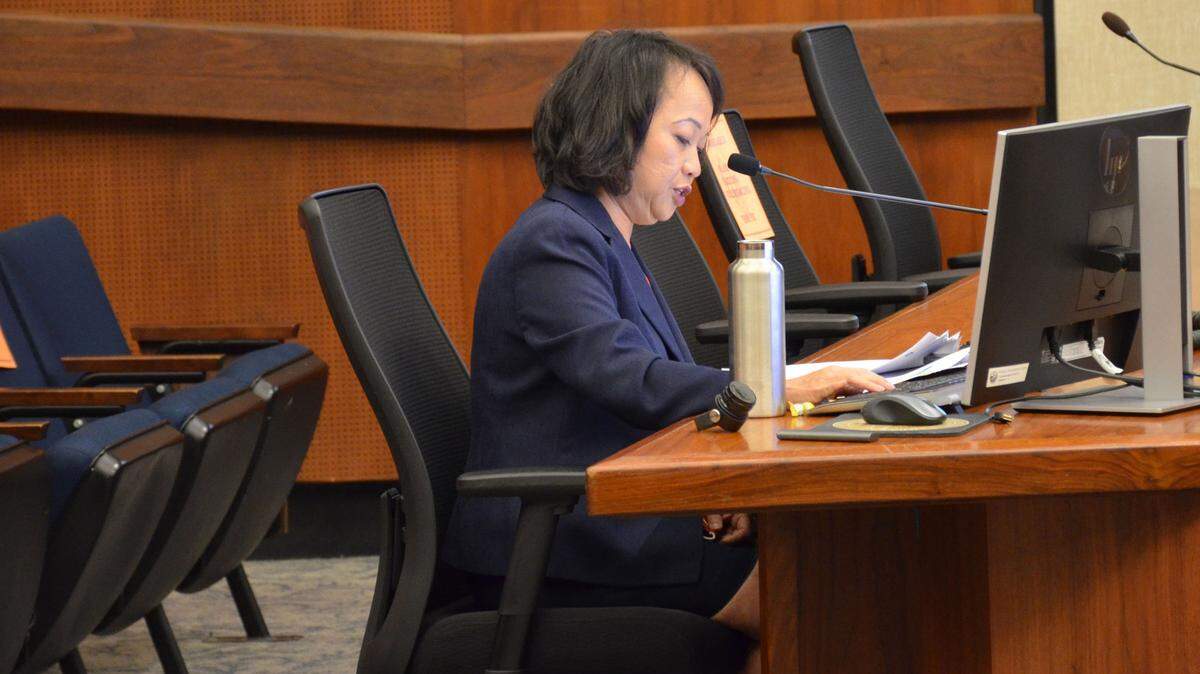 Santa Barbara County Public Health Director Van Do-Reynoso, seen here at an Aug. 25 meeting, presented seven months of COVID-19-related demographic data to the Board of Supervisors on Tuesday.