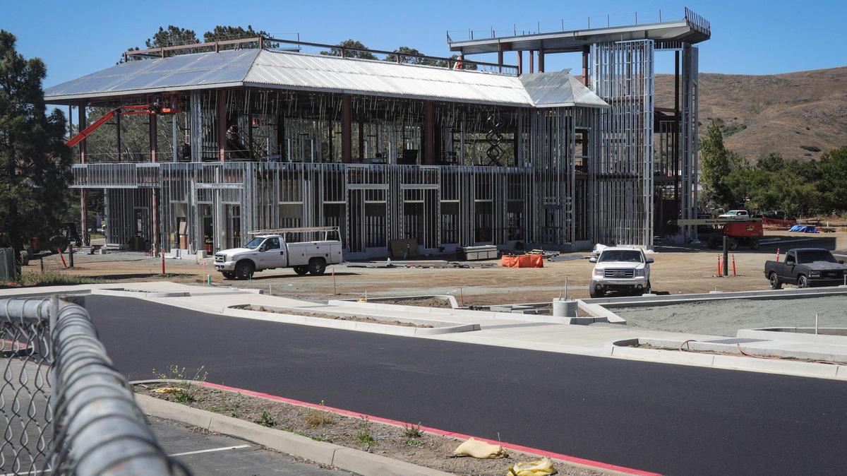Work is well underway at the San Luis Obispo campus of Cuesta College as the new Campus Center Building takes shape, as seen on June 4, 2024.