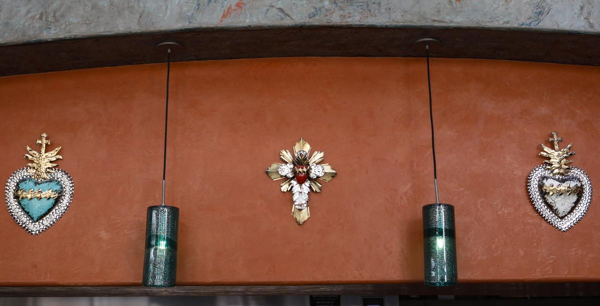 Mexican artwork decorates the walls of La Esquina Taqueria in downtown San Luis Obispo.