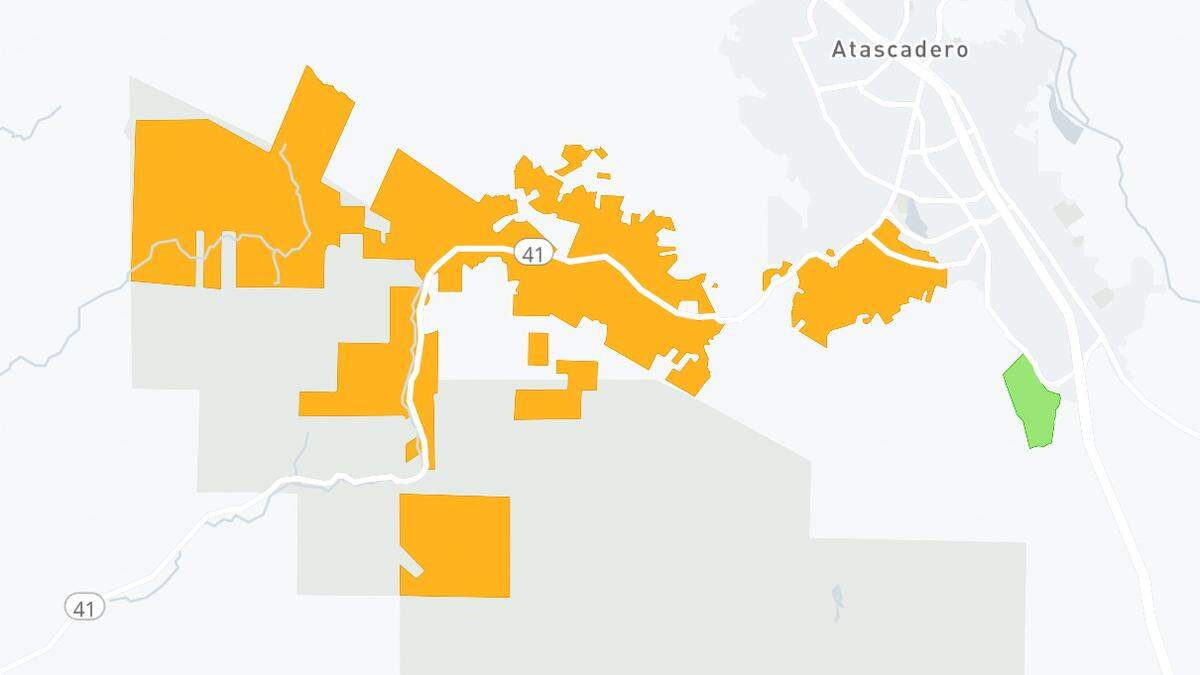 A PGE&E outage knocked out power to 621 customers in Atascadero on Wednesday, Dec. 13, 2023.