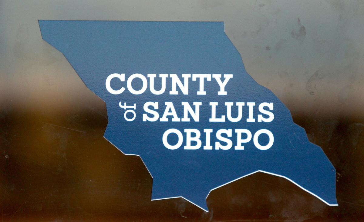 The current County of San Luis Obispo emblem is a simplified blue shape of the county.