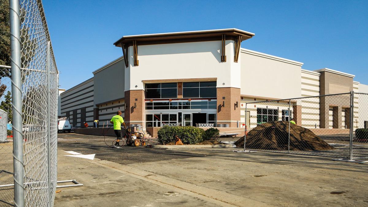Construction takes place on the new Sprouts in Madonna Plaza in the fall.