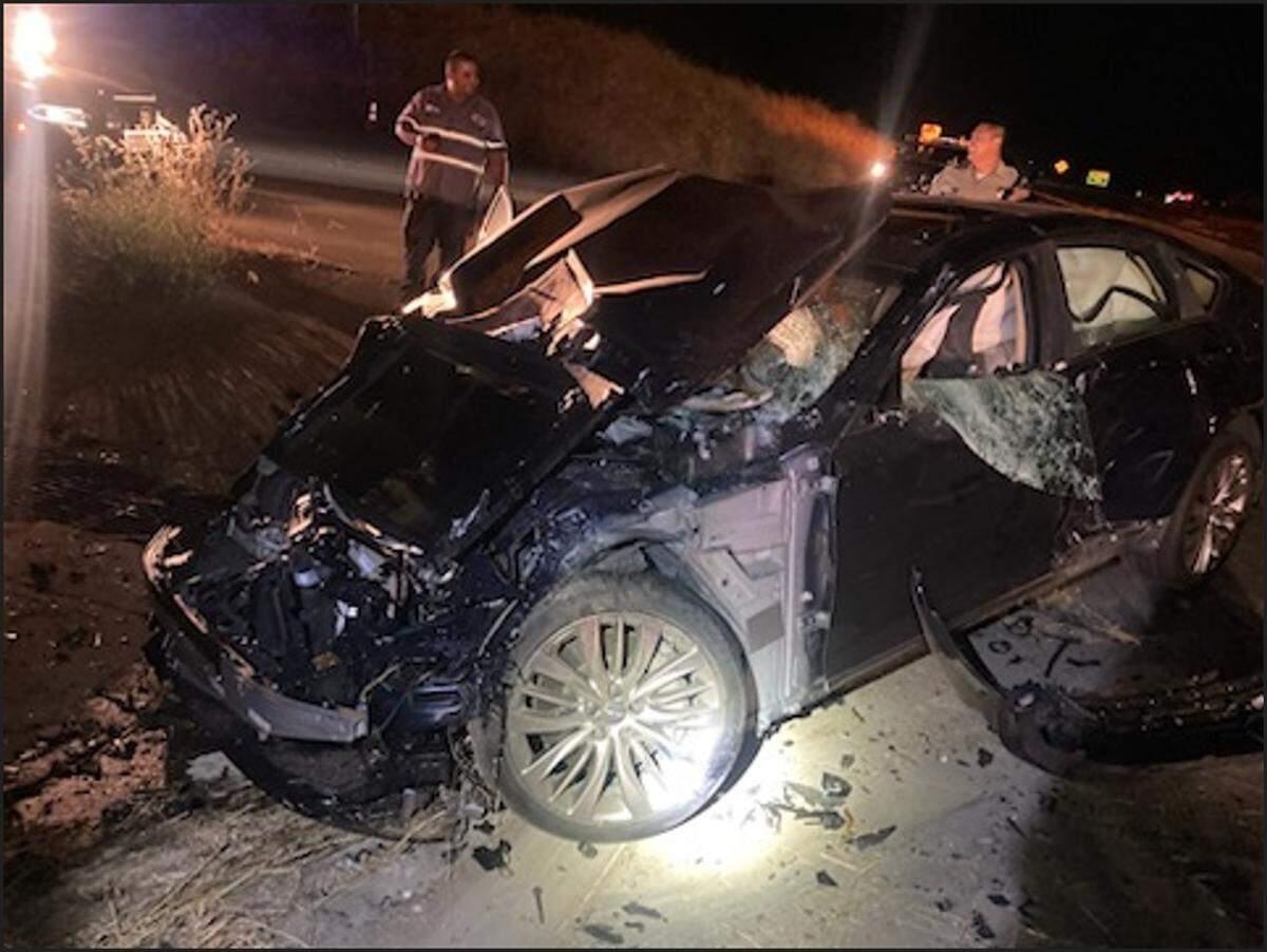 The scene of the crash caused by now retired California Department of Corrections Officer John Joseph Cicone on June 22, 2024. Cicone was sentenced to 270 days in jail and five years of probation after admitting to causing the crash that seriously injured two people and then fleeing the scene.