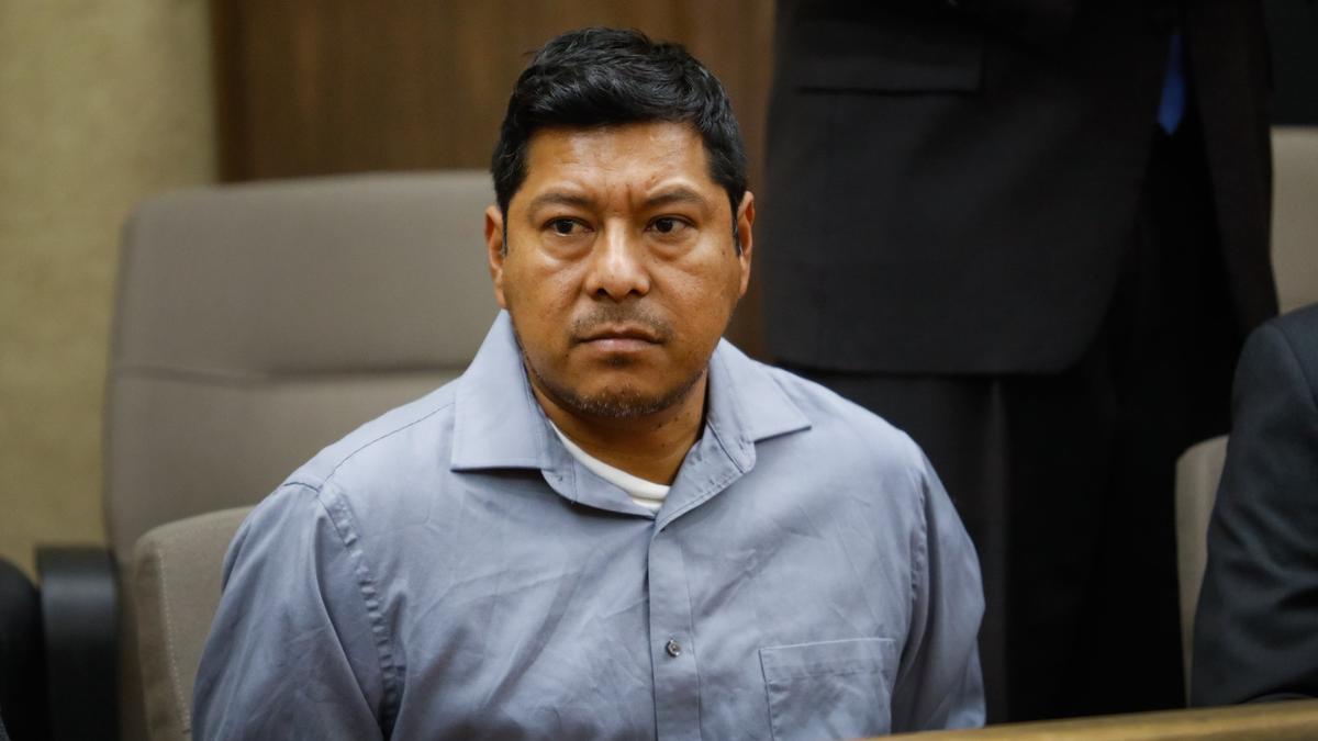 Carlo Alberto Fuentes Flores of Paso Robles, seen here in court for his arraignment on Dec. 21, 2018, is accused of killing Nancy Woodrum in May 2018..