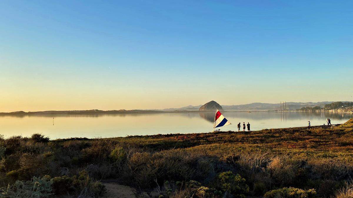 PG&E Meteorologist John Lindsey photographed a stretch of Morro Bay.