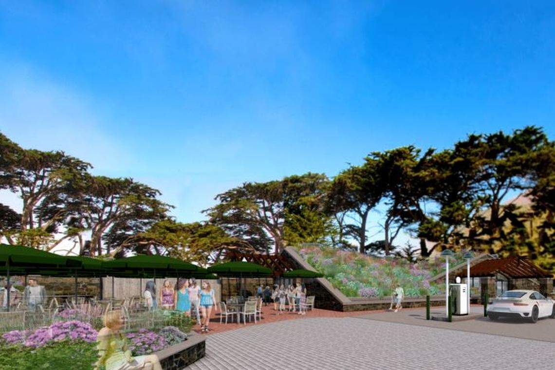 Illustration of proposed expansion and redevelopment of the Ragged Point Inn and Resort.