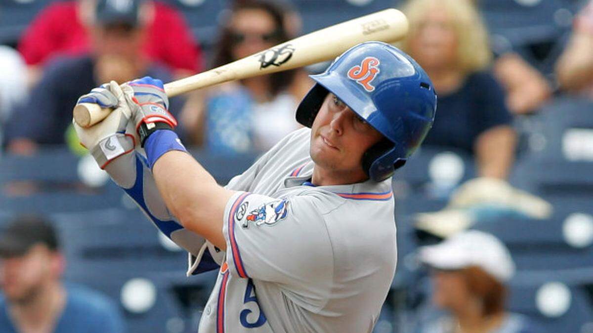 Nipomo High School graduate Jeff McNeil was named to the New York Mets roster in 2018. He’s pictured here in the minor leagues.