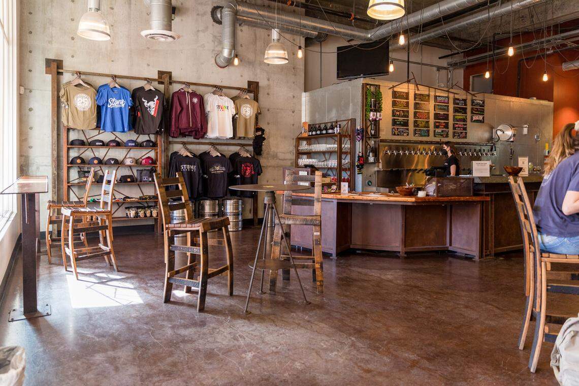 Stone Brewing’s taproom in Pasadena is among the holdings acquired by Firestone Walker Brewing in a deal announced on April 21, 2026.