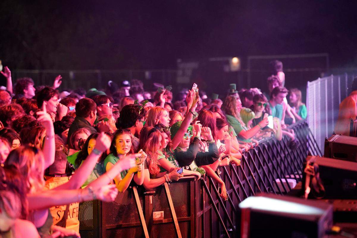 Thousands of students flocked to the second annual Morning on the Green music festival in the early morning hours of March 14, 2026. The music festival is an attempt to curb St. Fratty’s Day street partying in the neighborhoods near Cal Poly.