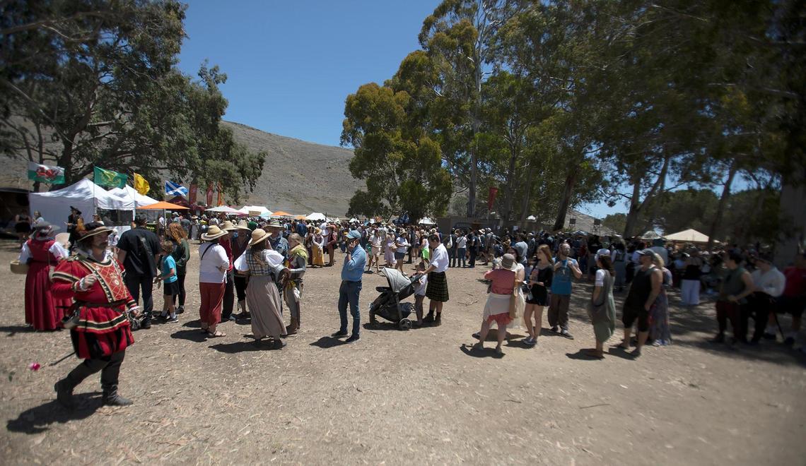 The 36th annual Central Coast Renaissance Festival was held in Laguna Lake Park, July 16 and 17, 2022 in San Luis Obispo.. Over 7,000 people were expected to attend over the weekend. The food lines were long.