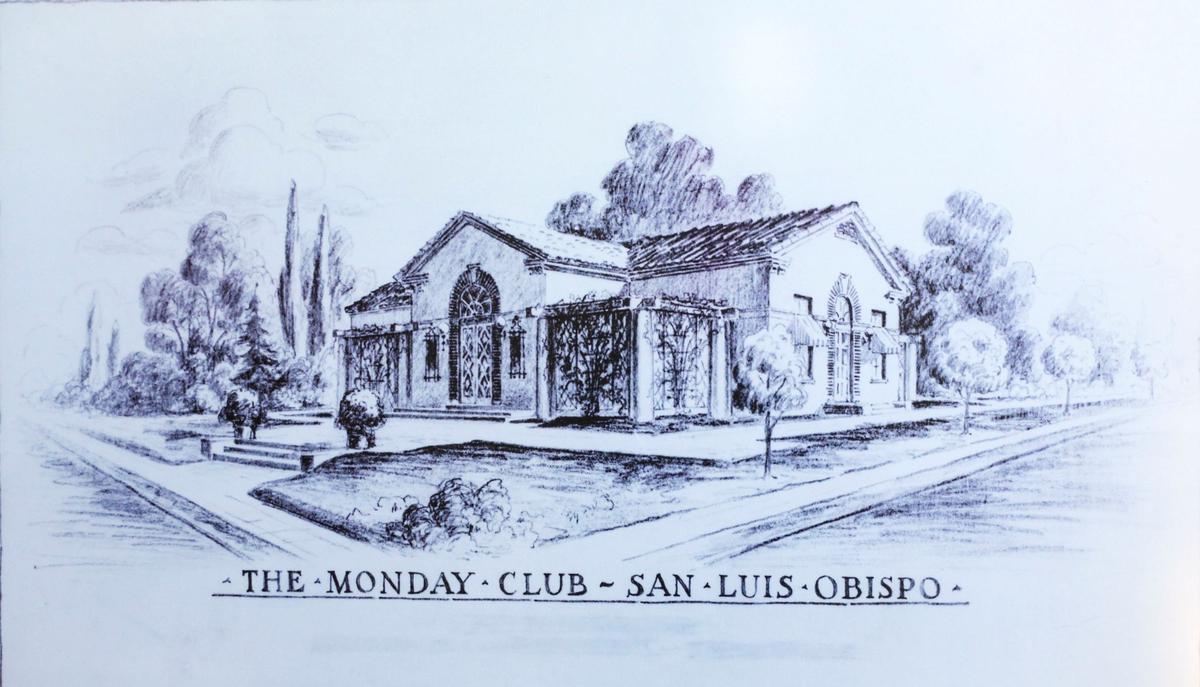 Rendering of the Monday Club building by Julia Morgan.