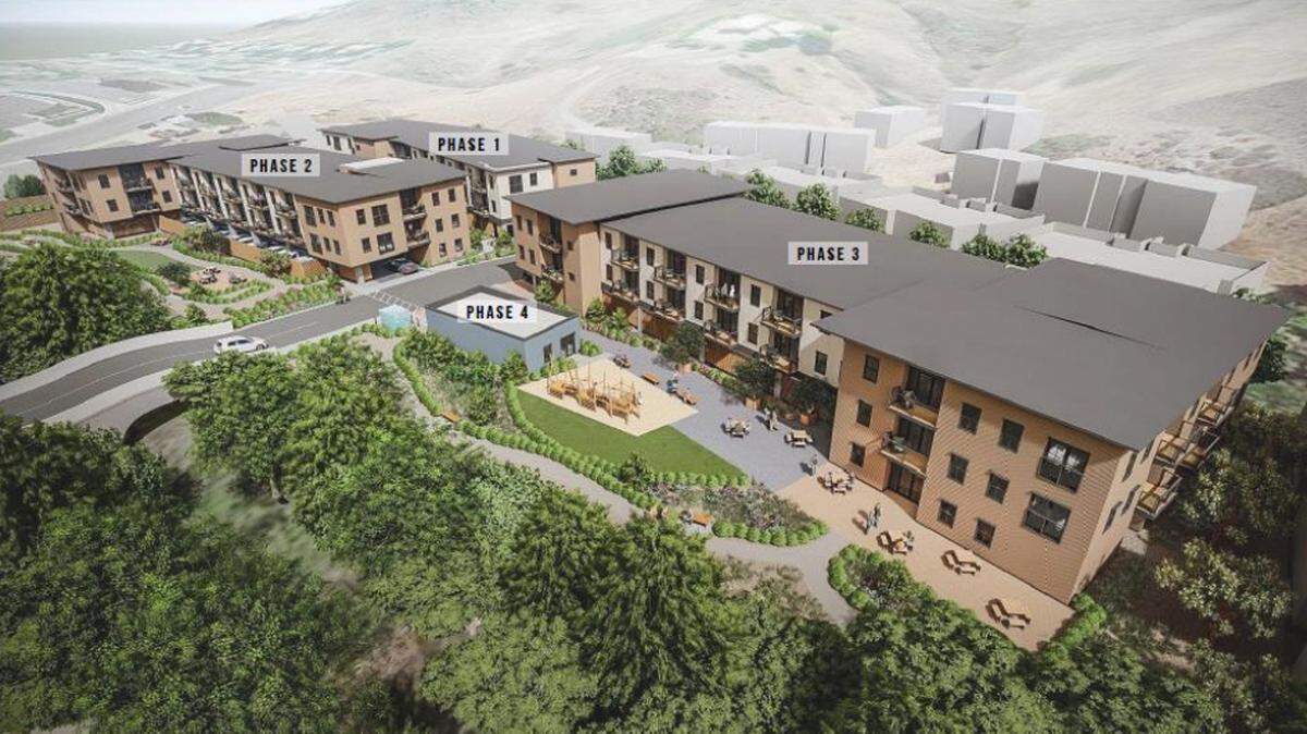 A Housing Authority of San Luis Obispo project at 279 Bridge St. will provide 94 units of affordable housing for large families and seniors in a mixed-use development.