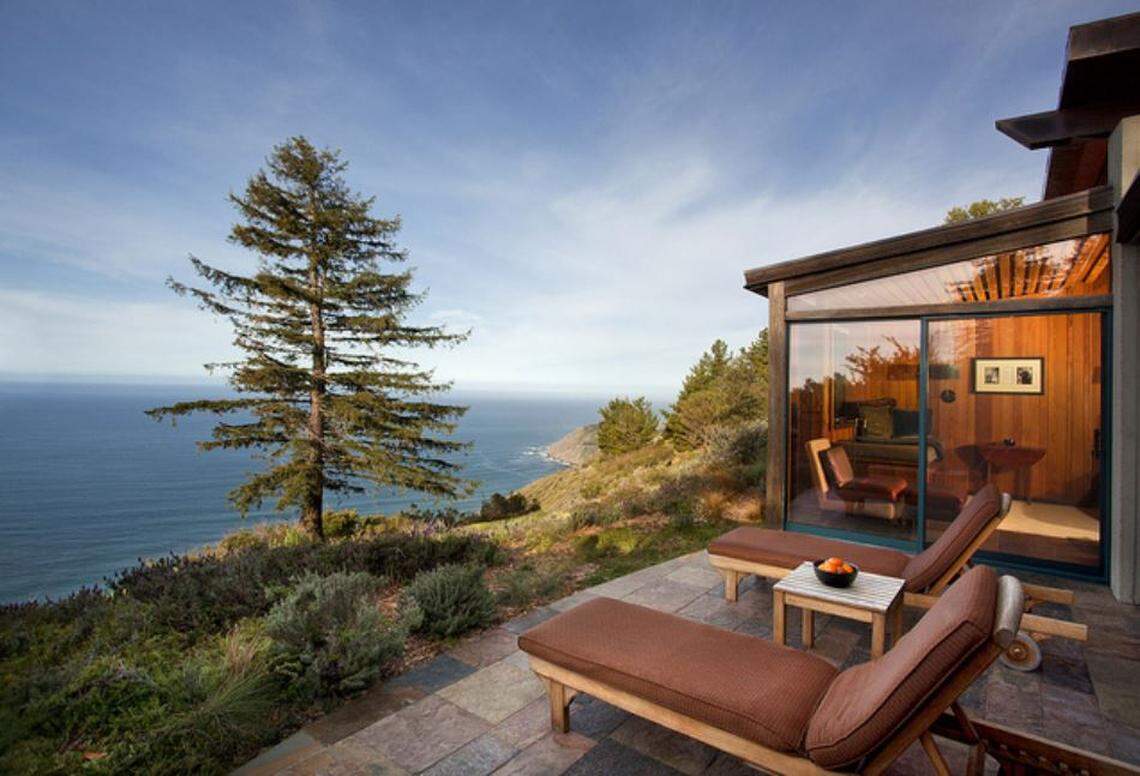 Post Ranch Inn in Big Sur, California, sits 1,200 feet above the Pacific Ocean.