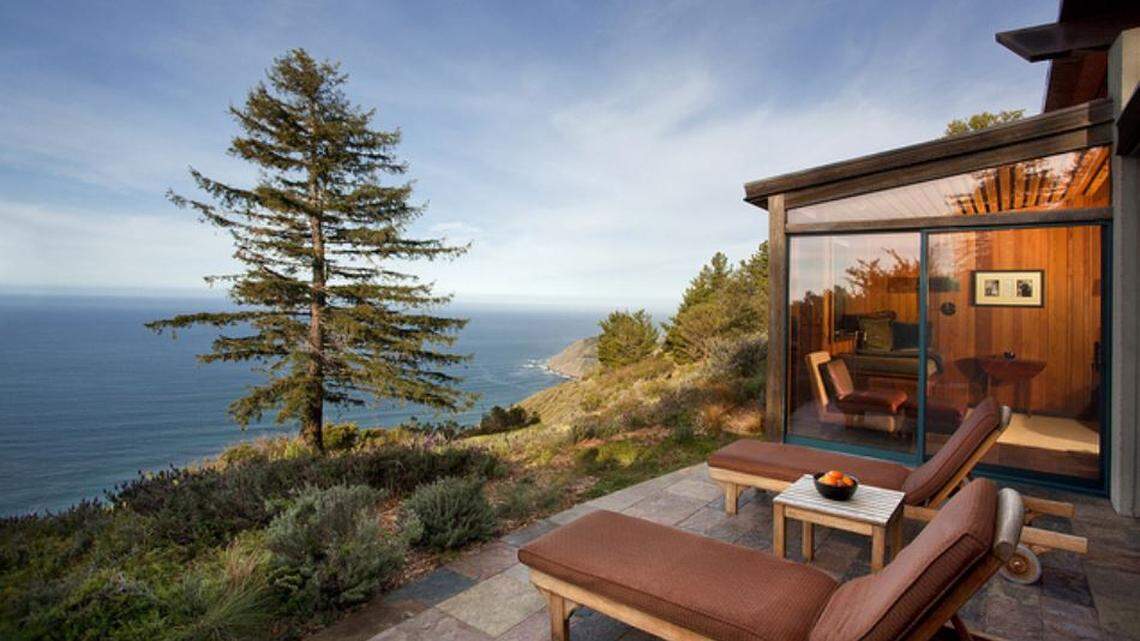 Post Ranch Inn in Big Sur, California, sits 1,200 feet above the Pacific Ocean.