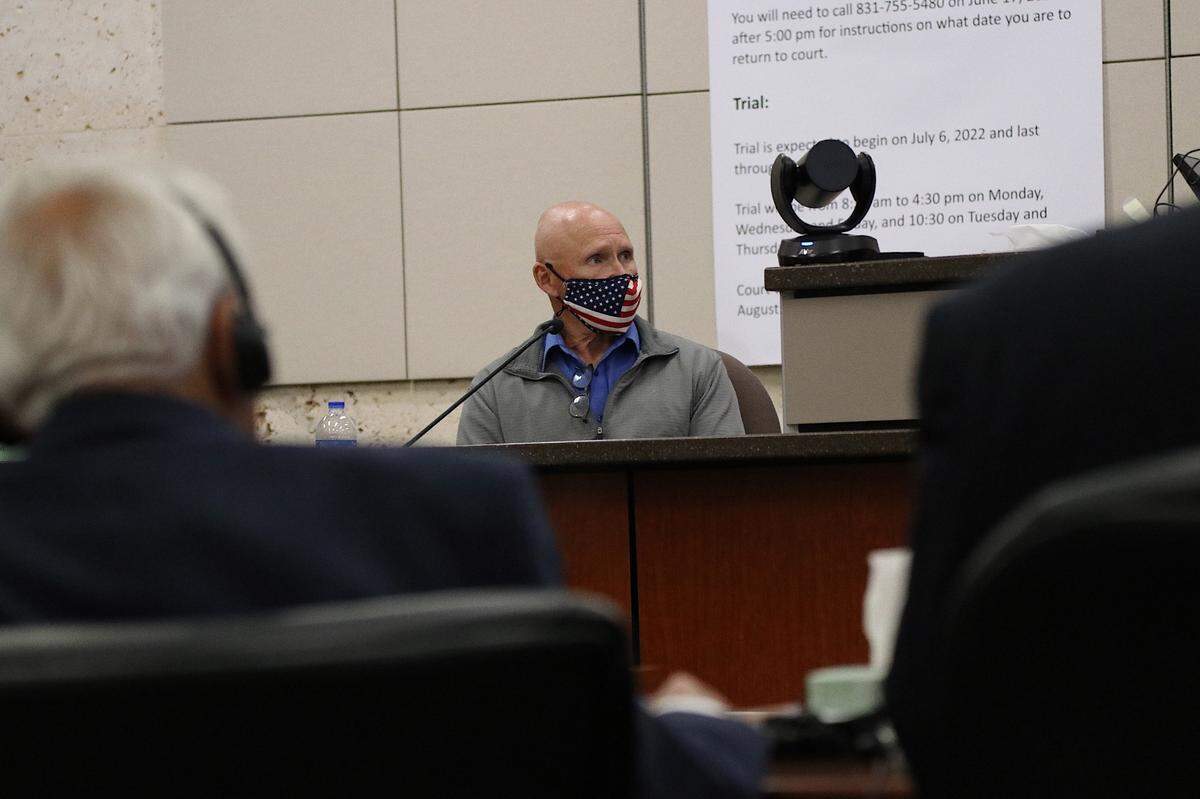 David Stone testifies in the Kristin Smart murder trial in Monterey County Superior Court in Salinas on Aug. 29, 2022.