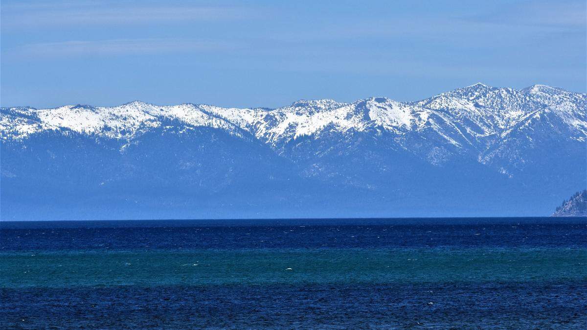 PG&E meteorologist John Lindsey took this photo of the Sierra Nevada mountains near Lake Tahoe.