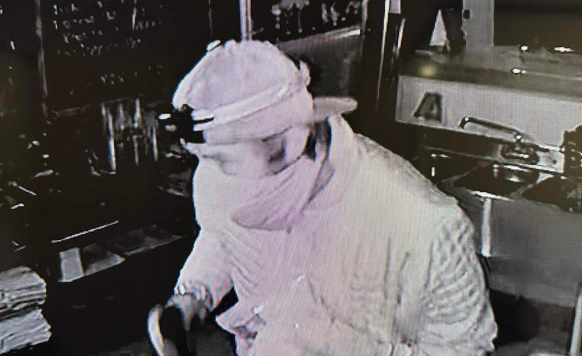 A man broke into the Pour House in Paso Robles on Oct. 10, 2023, and stole wine and hats.