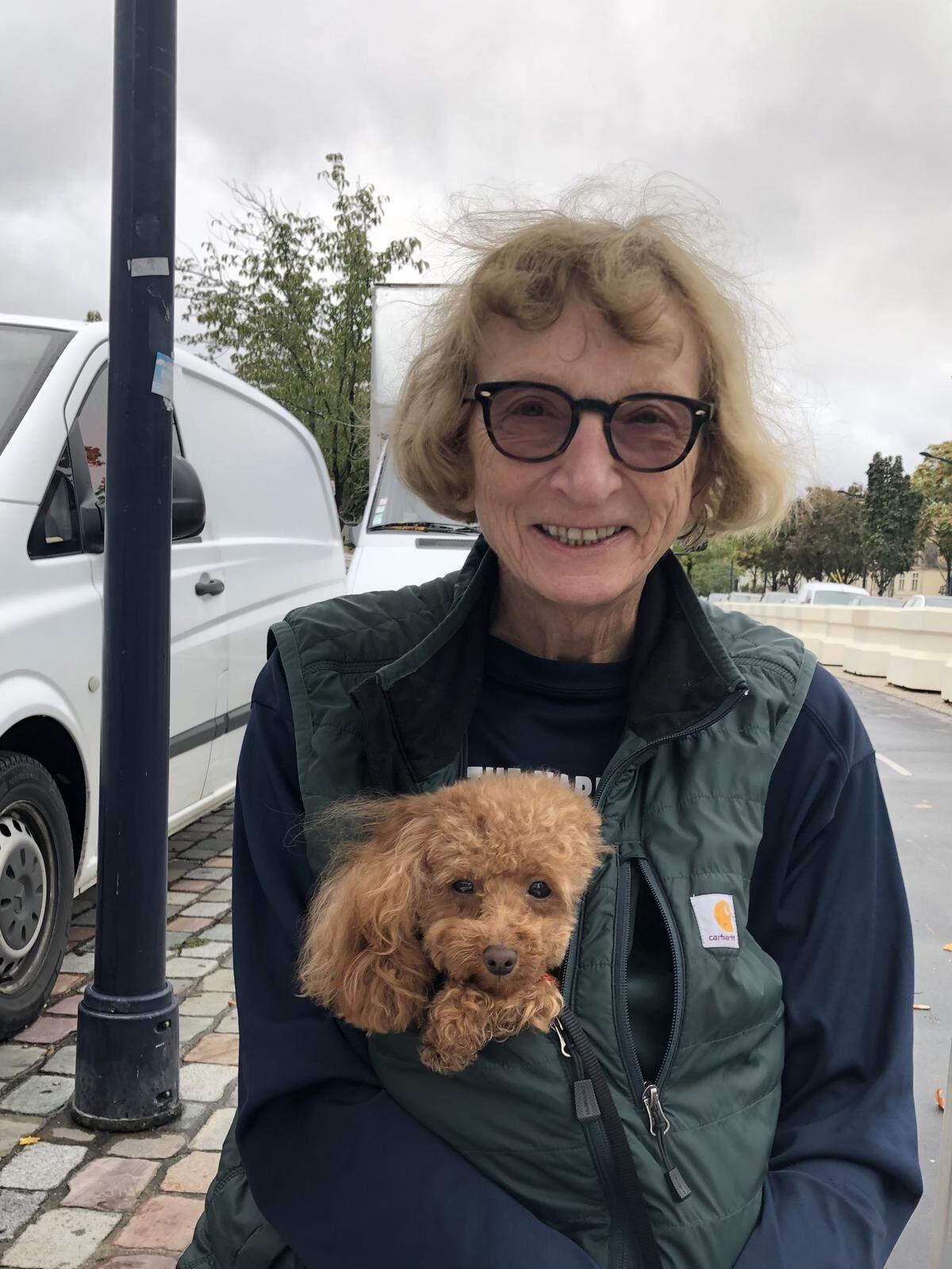 Penelope Semrau and her toy poodle, Missy. Missy is the winner of The Tribune’s cutest dog contest.