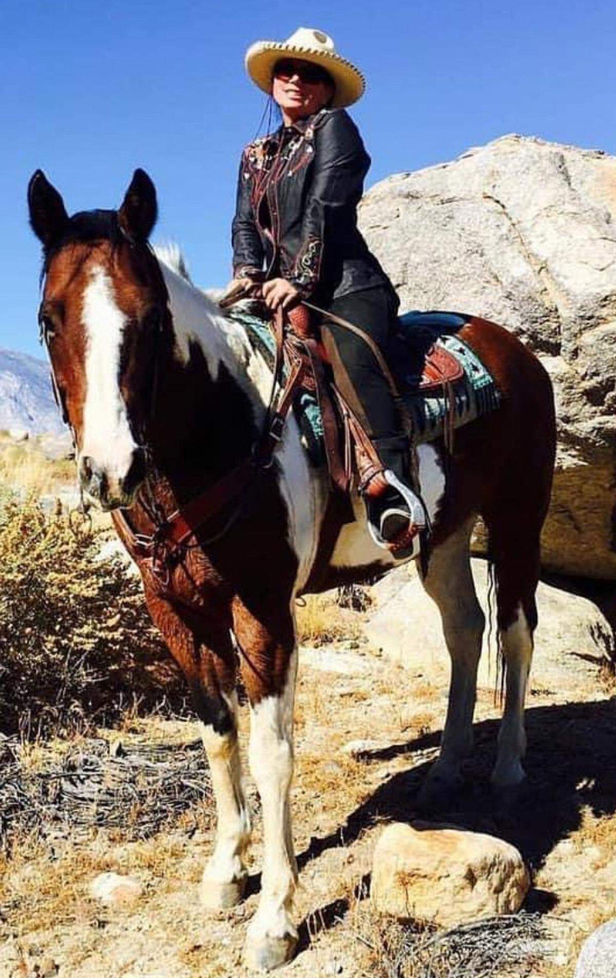 Robin Stater, owner of the new Luxe Ranch Western Outfitter in Cambria, is a dedicated horsewoman, too.